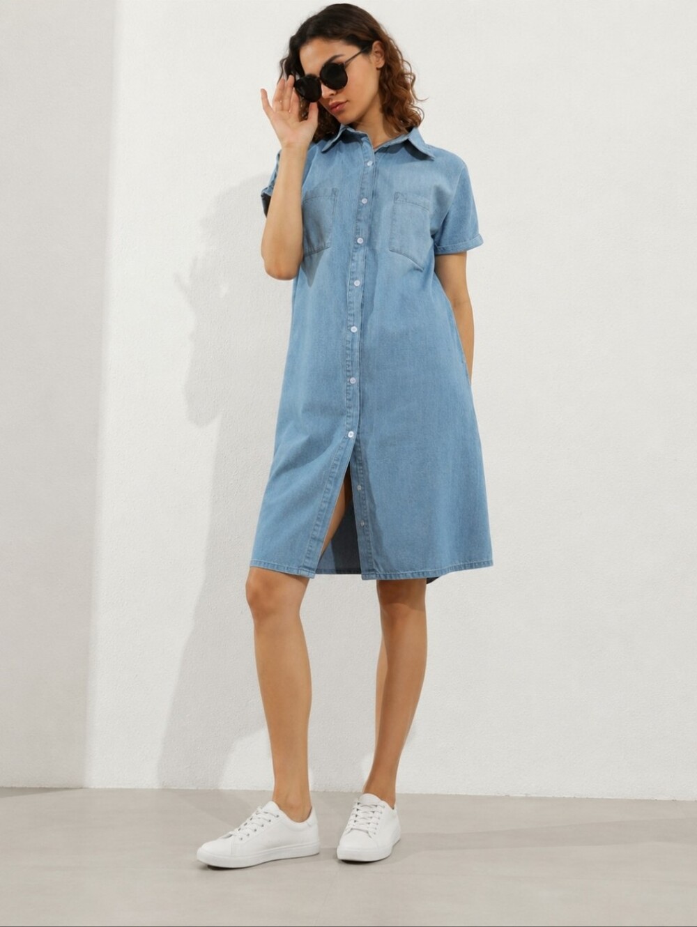 Jones Wear Sport | Vintage Denim Button Dress